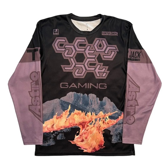 TRAVIS SCOTT - Cactus Jack Astromonical Tour Gaming Long Sleeve - Picture 1 of 4